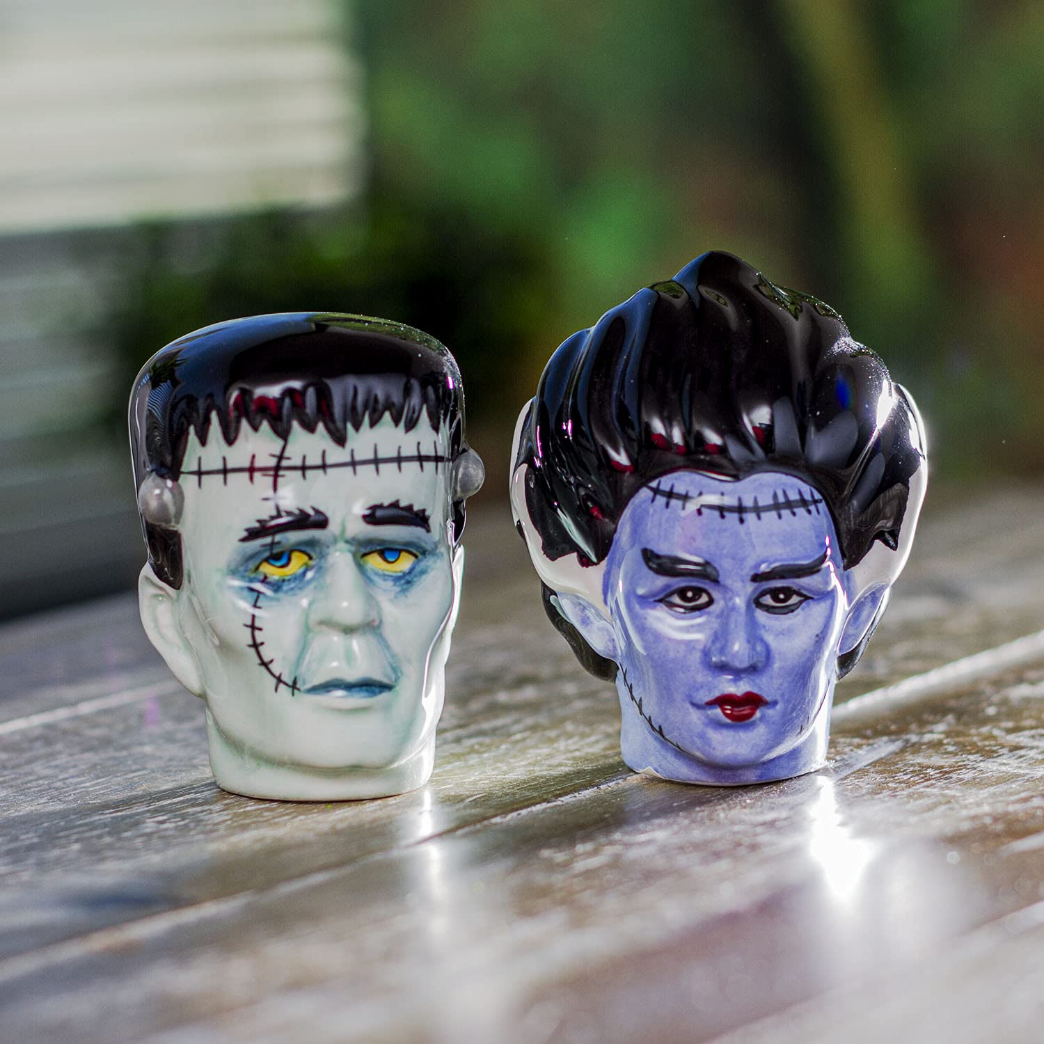 Amazon.com: Frankenstein Bust Ceramic Food Salt and Pepper Shakers